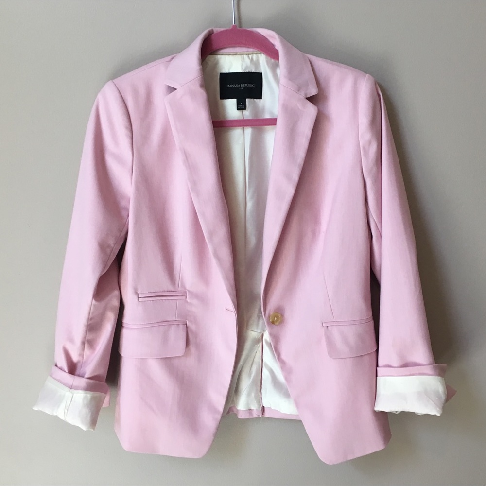 ✨💕CUTE Banana Republic Factory Pink Blazer💕✨